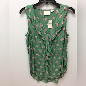 BNWT Maeve by Anthropologie Sleeveless Top with Print